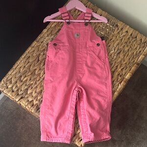 Carhartt Pink Kids Overalls 18M